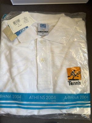 Polo Tennis T-shirt Αθήνα 2004 μέγεθος small καινούριο, άσπρο