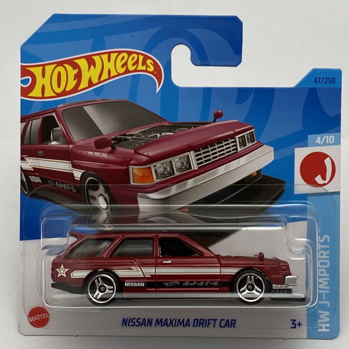 Nissan Maxima Drift Car Hot Wheels HW J-Imports 1:64 new, red