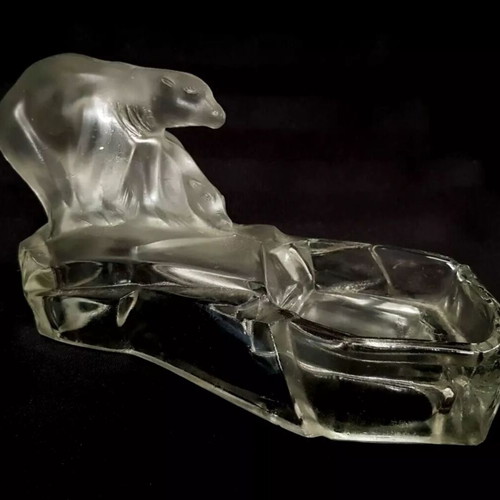 Polar Bears Art Deco ashtray like new, Karel Zentner, Feigl & Morawetz 1930