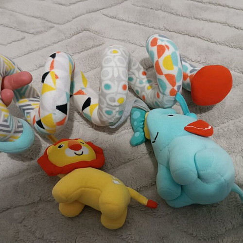 Baby hanging toy used for stroller or crib