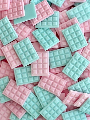 Wax melts κεριά καινούργια, 15 τεμάχια, φυτικό κερί σοκολάτα
