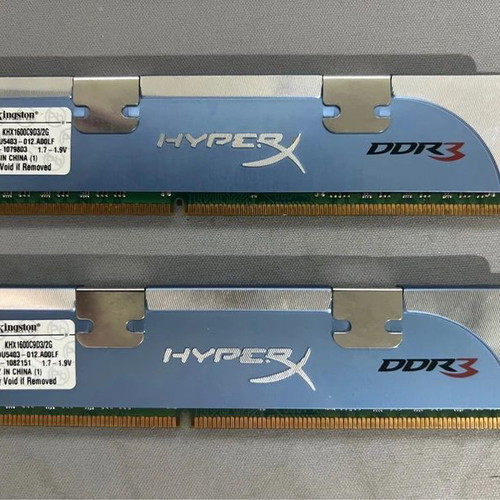 Kingston HyperX DDR3 4GB (2×2GB) 1600MHz U-DIMM used memory