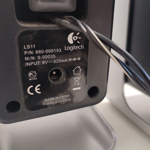 Logitech LS11 speakers used with power supply