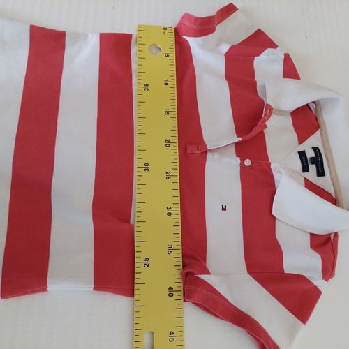 Tommy Hilfiger women's polo shirt striped, like new, medium