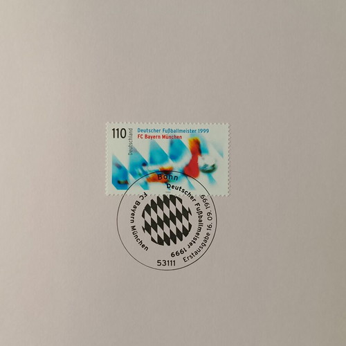 German 1999 stamp with Bonn first day cover