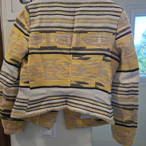 Zara jacket used, gray and yellow, size S/M
