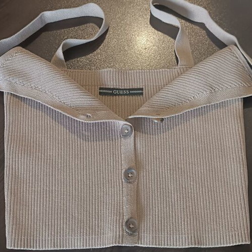Buttoned beige top