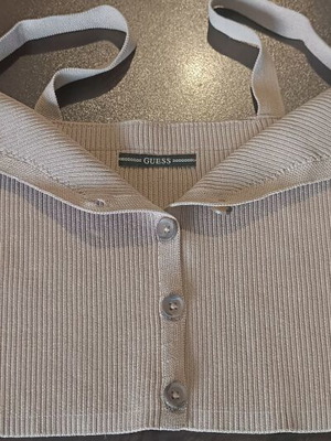 Buttoned beige top