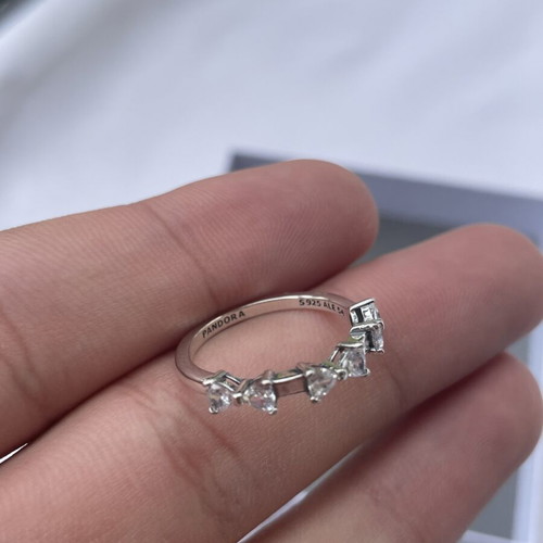 Pandora ring new, silver, minimal elegant design, size 7