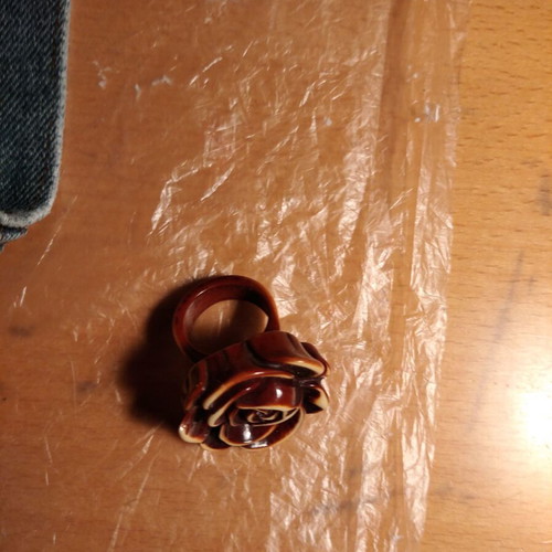 Wooden carved ring