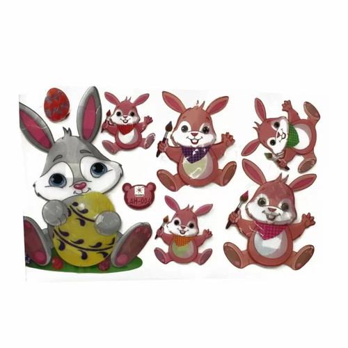 3D Giant Stickers 60x30cm Rabbits new