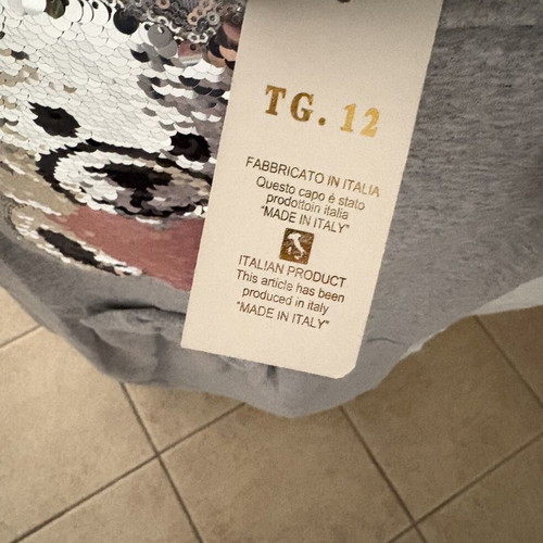 Girls' dress gray fleece new, age 10-12