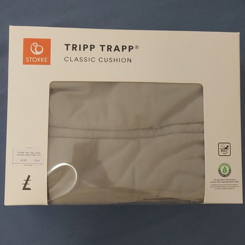 Tripp Trapp Stokke highchair cover used, green color