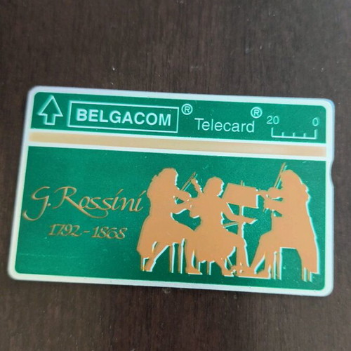 Belgium telecard used