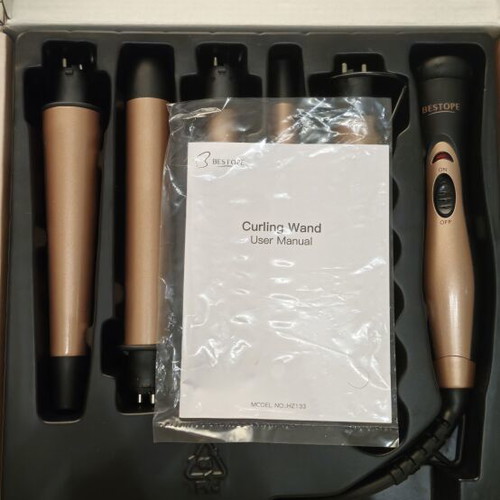 Bestope Ceramic Hair Curler Set like new with glove and accessories