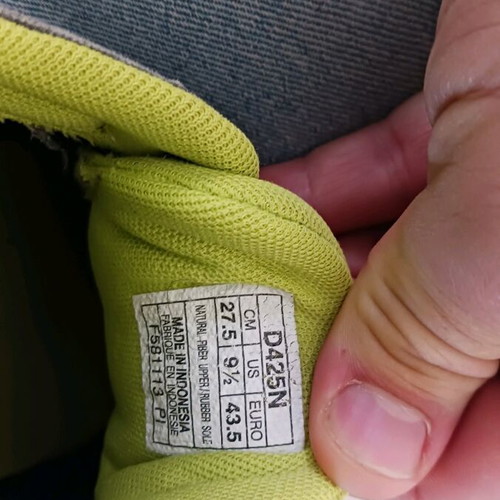Onitsuka Tiger sneakers μεταχειρισμένα, μέγεθος 43.5, γκρι πολύχρωμα