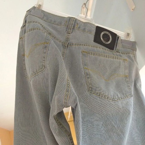 Versace pants thin denim fabric like new, size M