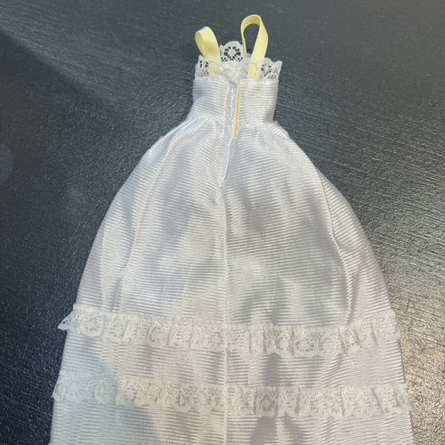 White doll wedding dress with delicate lace like new