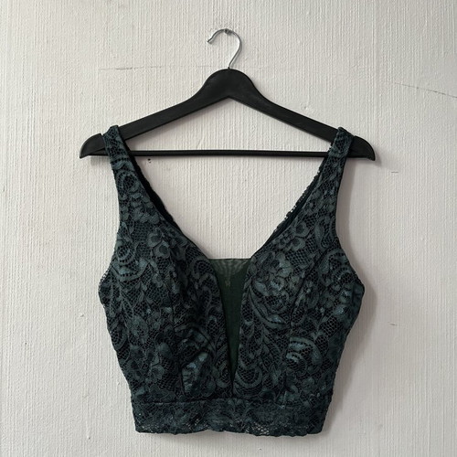 Crop top green used size M-L