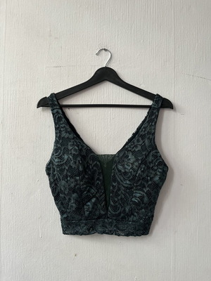 Crop top green used size M-L