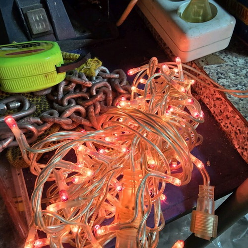 Pink stable lights used