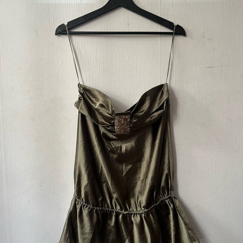 Satin top Iso used, size M, green