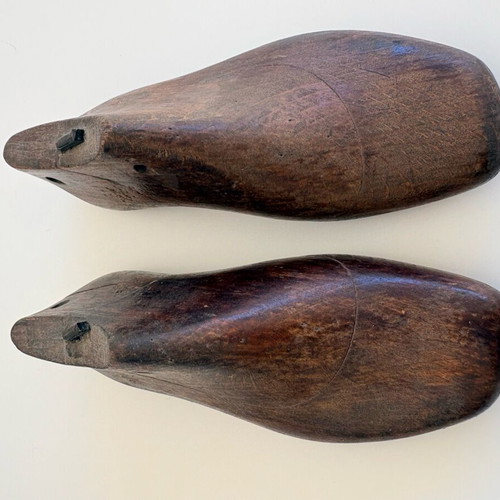 Wooden children's shoe lasts vintage used