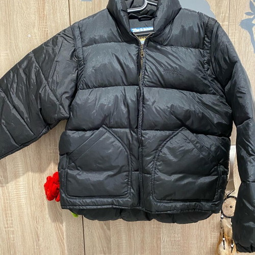 Men's down jacket like new, black, size M