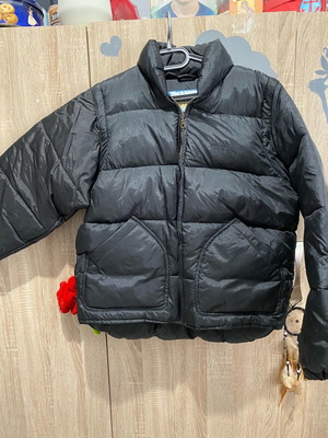 Men's down jacket like new, black, size M
