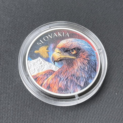 Silver Coin Slovak Eagle limited edition, new, 1 oz 999 silver