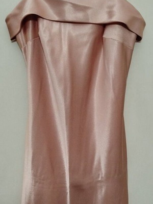 Women's long dress used, pink shade, size XL