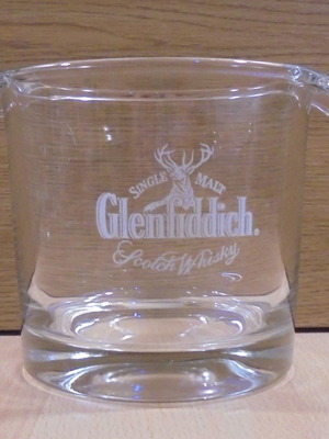 Glenfiddich scotch whisky διαφημιστική γυάλινη παγοθήκη καινούργια