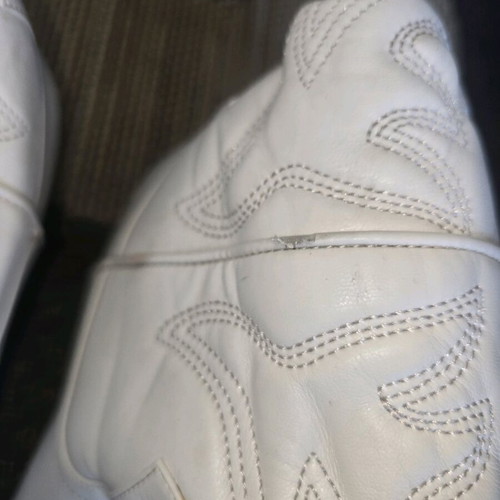 Women's boots used, white, size 37