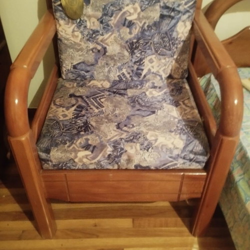 Armchairs like new, set of 2, wood