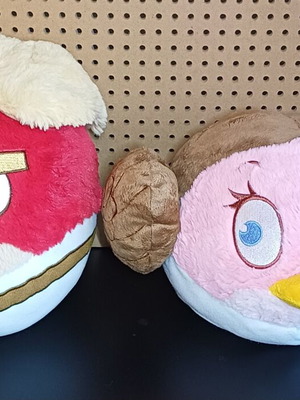 Angry Birds Star Wars plush set large size Luke & Leia