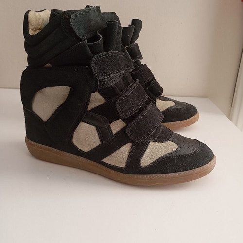 Isabel Marant ankle boots used, size 38, black and grey