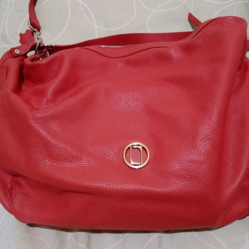 Laurel Escada red leather shoulder bag new