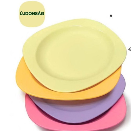 Tupperware large plates set of 4, 25 cm, new