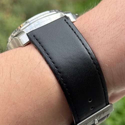 Tommy Hilfiger watch used with steel case and leather strap