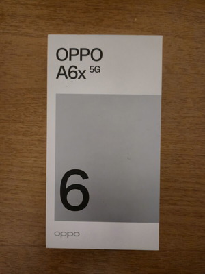 Oppo A6x 5G smartphone new, 128GB, dual SIM, 20+ MP camera, gray