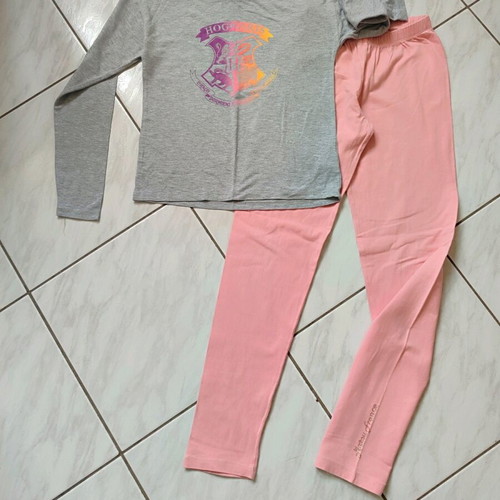Matoufrance Hogwarts blouse and leggings set new, grey and pink