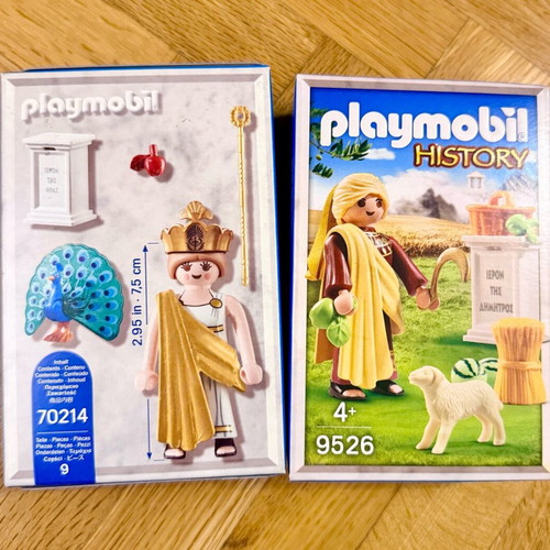 Playmobil History figures set of 2 new with boxes