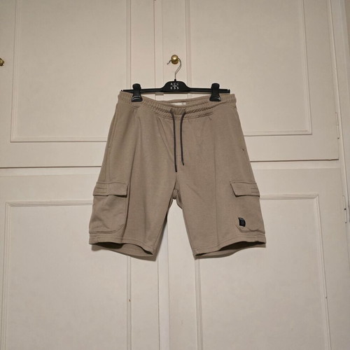 Rebase men's cargo shorts, beige, size L