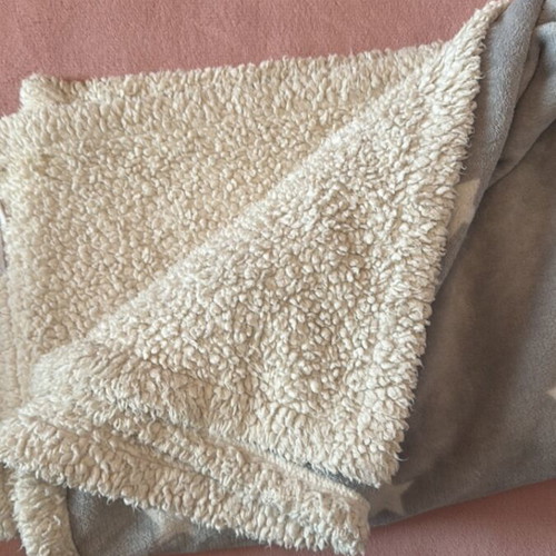 Baby blankets used, set of 3, crib size, Nef Nef brand