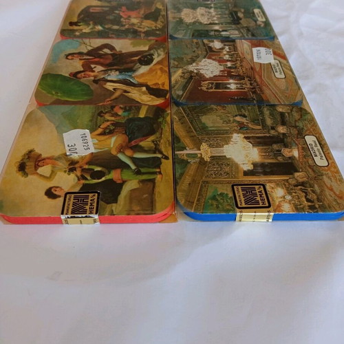 Coasters new, pack of 12 from Spain with painting and building designs