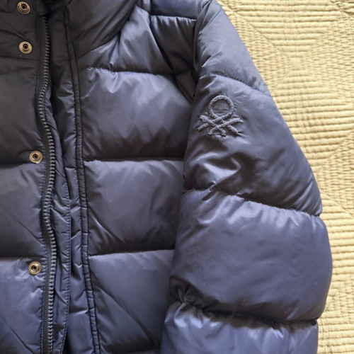 Benetton down jacket for kids size M used, blue