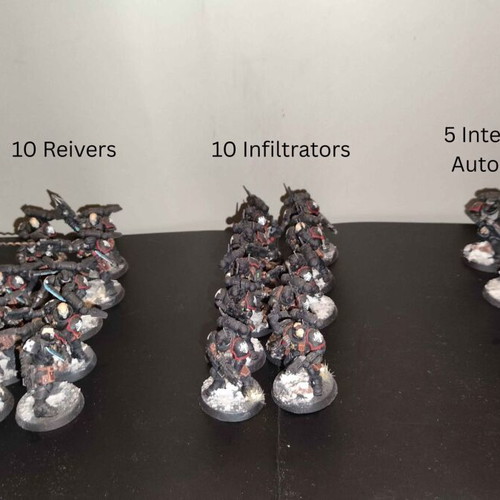 Raven Guard Warhammer 40K Space Marines army set