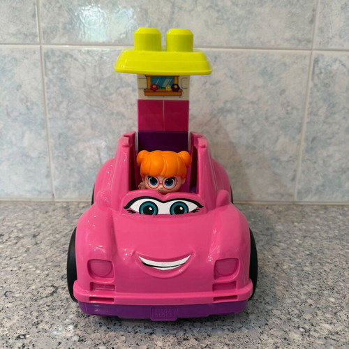 Mega Bloks First Builders Catie Convertible Car like new with blocks
