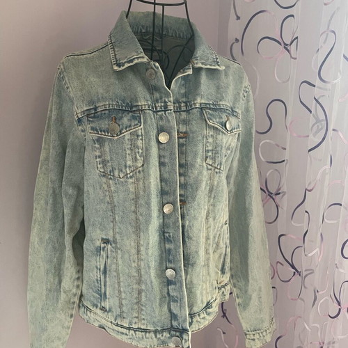 Denim jacket like new, blue, size 158-164 cm