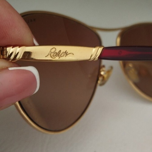 Ralph Lauren sunglasses like new, brown and gold